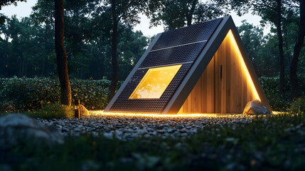 Tent with Solar Panels For Camping