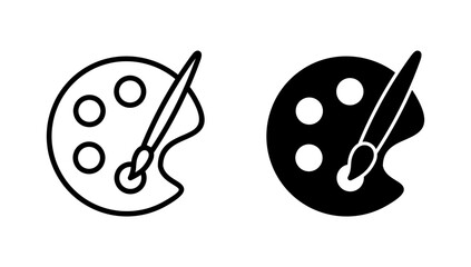 Paint icon vector. paint brush sign and symbol. paint roller icon vector