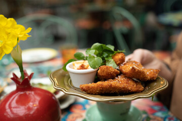 meat food platter with food cafe lunch restaurant serving food