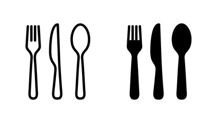 spoon and fork icon vector. spoon, fork and knife icon vector. restaurant sign and symbol