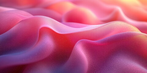 Obraz premium Soft Pink Abstract Waves Gel Texture Background for Cosmetic and Beauty Products Rendering