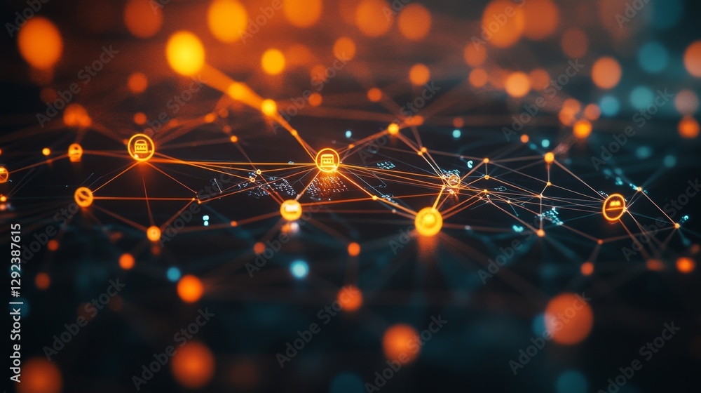 Poster creating a dynamic network diagram digital workspace visual content online environment user perspect