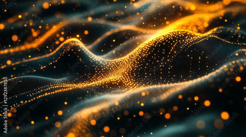 Poster innovative neural network design tech lab research paper digital environment scientific perspective 