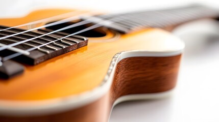 Fototapeta premium Artistry workshop crafting handmade melodies with wooden ukuleles