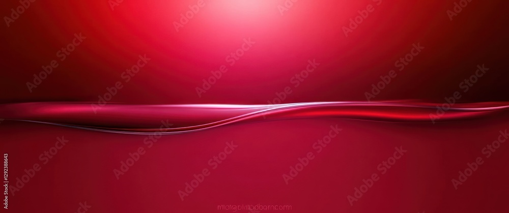Poster abstract red gradient background with metallic line and light effects for technology and modern desi