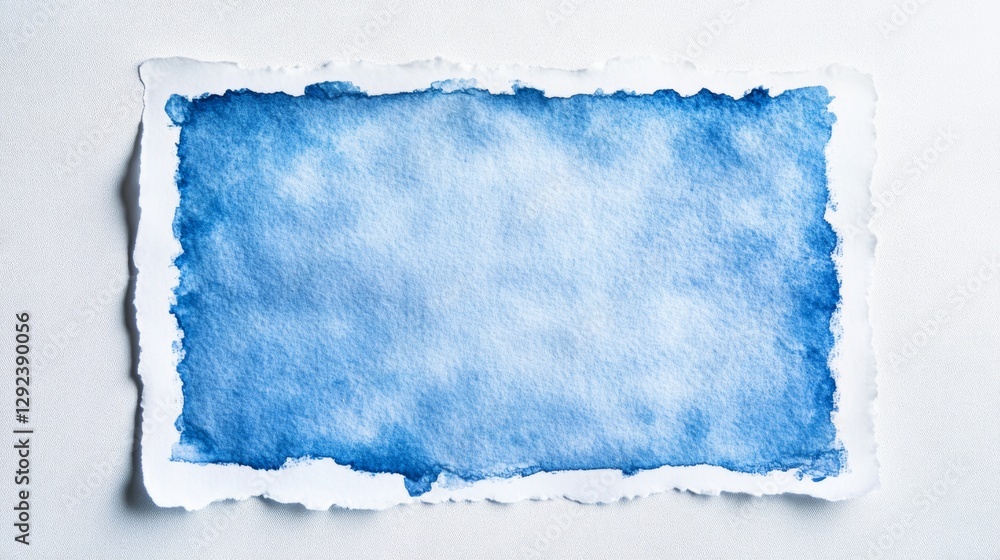 Poster soft focus on textured pale blue rectangle artistic setting digital art serene environment close-up 