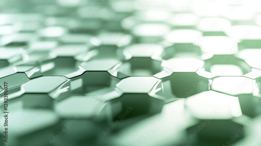 Poster soft focus hexagon bokeh abstract art digital design gradient background close-up visual aesthetics