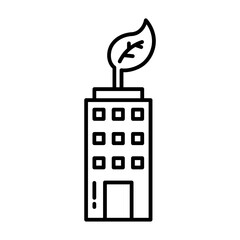 Biodegradable Materials icon in outline style