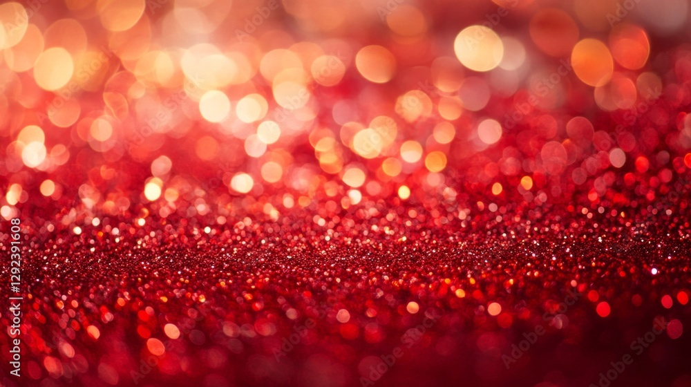 Poster creating soft red glitter bokeh on textured valentine's day card studio digital art romantic atmosph