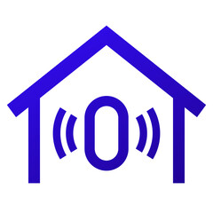 Sensor for home icon on white