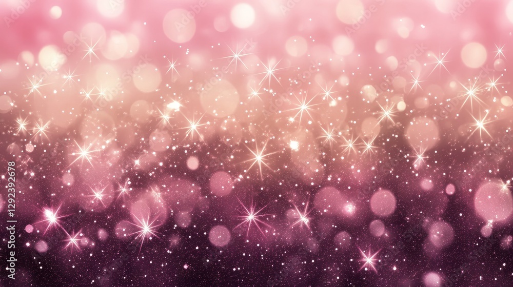 Poster creating a sophisticated soft pink gradient digital design virtual studio graphic environment abstra
