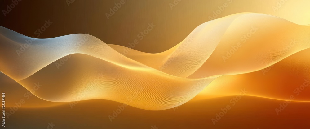 Poster gold abstract background luxurious smooth waves elegant modern design warm glow gradient light graph