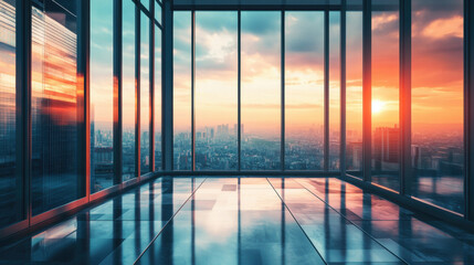 Fototapeta premium City skyline view beautiful ideas design decorating scenery landscape interior inspiration backdrop wallpaper background