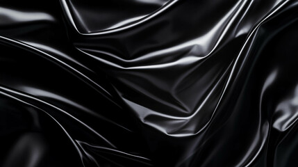 Glossy black plastic with textured surface for modern design background