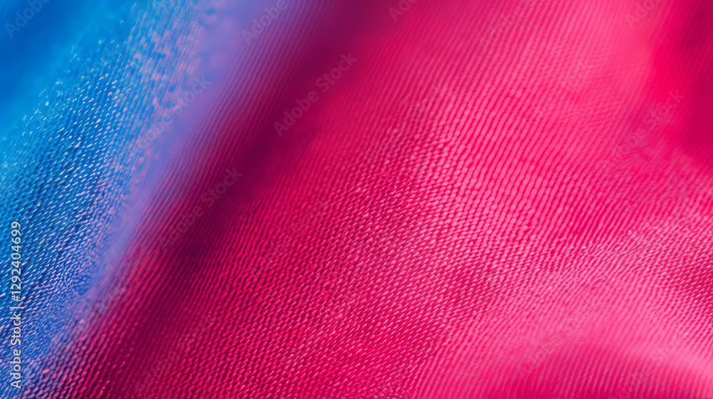 Poster vibrant red denim texture with dynamic patterns for artistic design