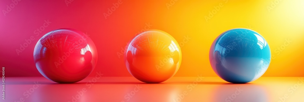 Poster abstract colorful fluid shapes with smooth gradients and shadows for modern design and presentation