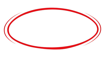 Handwritten red circle on white and transparent background. For marking text, numbers, marker pen, pencil, logo, hand-drawn doodle grunge circle highlights. png.