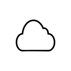 Cloud icon vector illustration. cloud sign and symbol