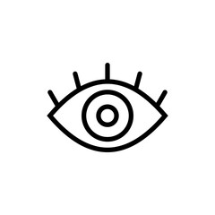 Eye icon vector illustration. Eye sign and symbol. Look and Vision icon.