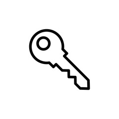 Key icon vector illustration. Key sign and symbol.