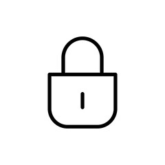Lock icon vector illustration. Padlock sign and symbol. Encryption icon. Security symbol