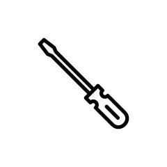 Obraz premium Screwdriver icon vector illustration. tools sign and symbol