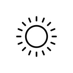 Sun icon vector illustration. Brightness sign and symbol.