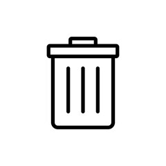 Trash icon vector illustration. trash can icon. delete sign and symbol.