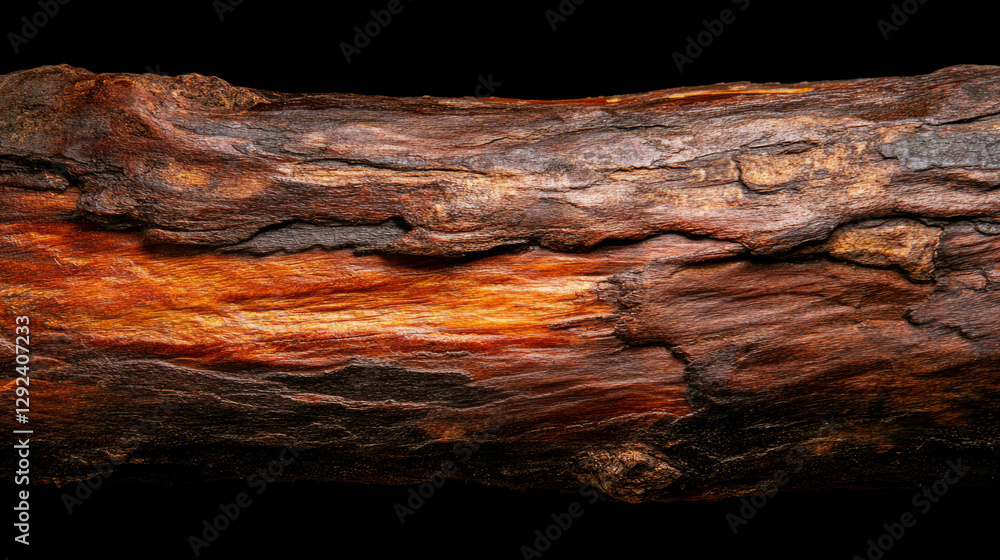 Aufkleber rustic nature texture: close-up view of rough and textured tree bark surface