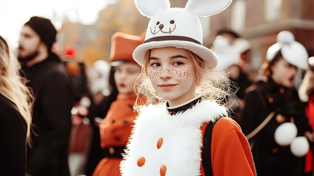 Victorian easter parade downtown event photography festive atmosphere close-up steampunk vibes