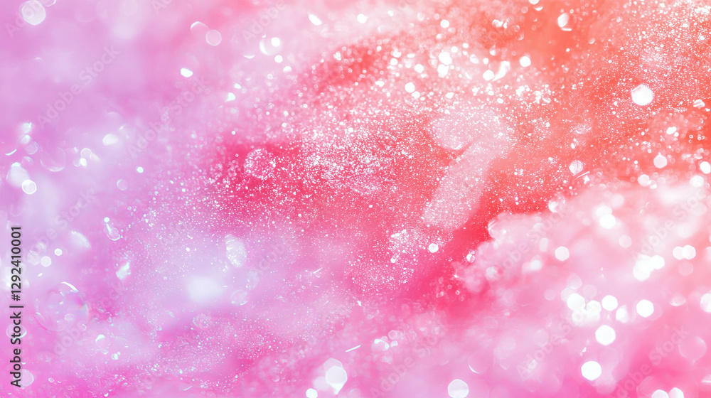 Poster vibrant soft texture with sparkling effects for cosmetic background design