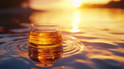 Sunset oil jar lake serenity spa