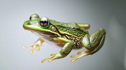 Fototapeta premium Green Frog in Studio