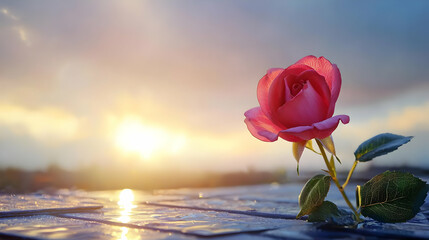 Beautiful Red Tulip Bouquet with Solar Panels