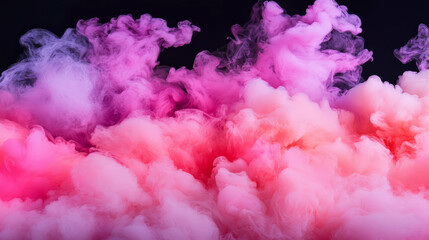 Fototapeta premium Vibrant pink and purple smoke and fog background for artistic design