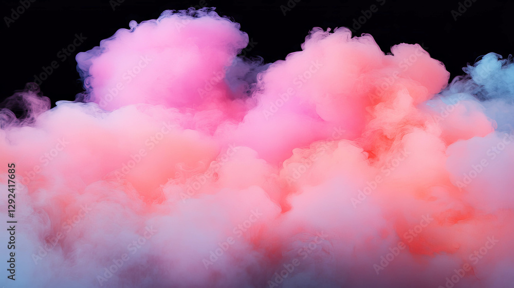 Poster vivid smoke background with soft color gradients for creative design projects