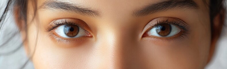 Obraz premium Before and After Treatment for Dark Circles Puffiness and Wrinkles Under Eyes Skin Improvement