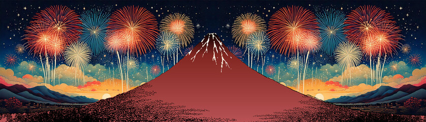 凱風快晴と花火