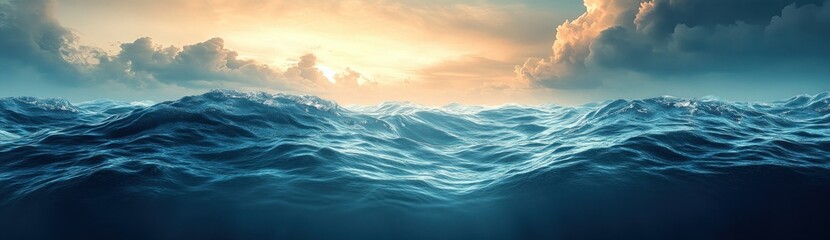 tranquil underwater scene hyper-realistic water ripples reflections swimming pool clear blue