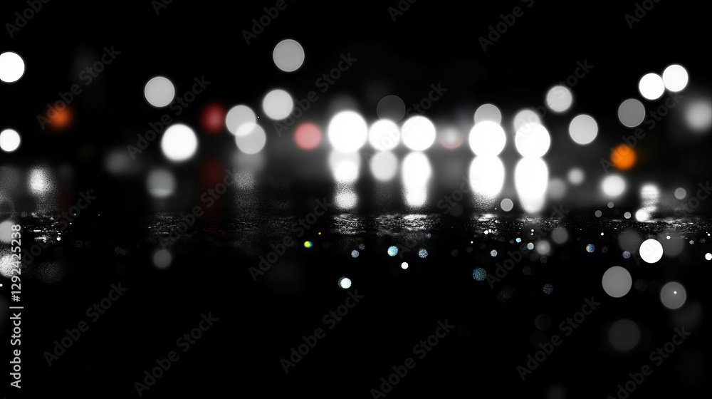 Aufkleber soft white bokeh and subtle light glow background for elegant designs and projects