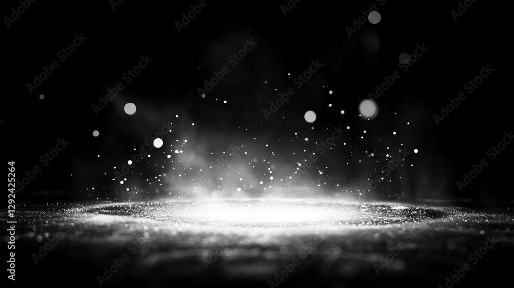 Aufkleber elegant soft white bokeh background with subtle light effects for design and decoration
