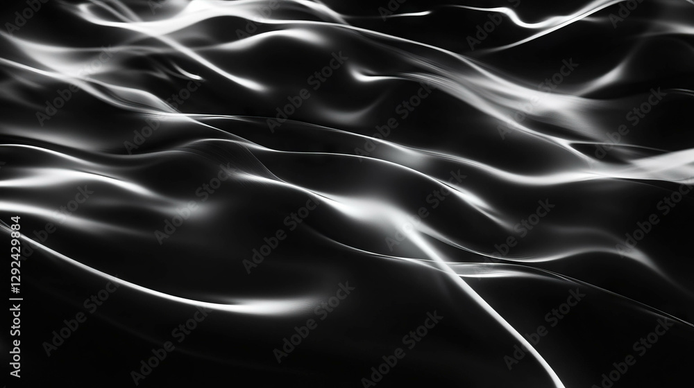 Poster abstract flowing lines and subtle motion in spiderweb-inspired design