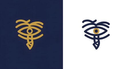 Obraz premium Eye of Horus Graphic Design Minimalist Ancient Egyptian Iconography