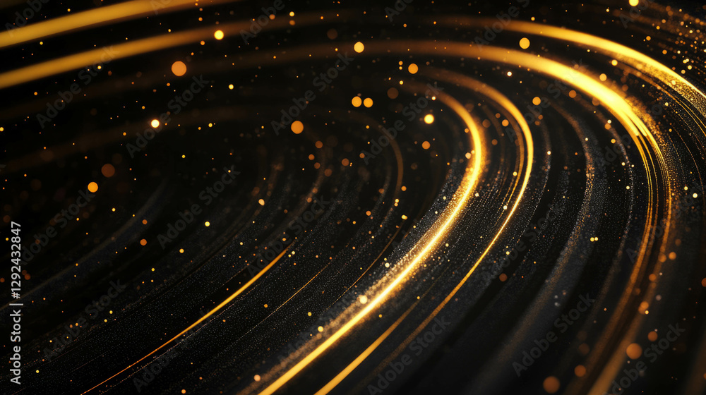 Poster cosmic star light gradient with soft stellar swirls for background design