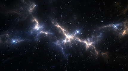 Celestial starlight background with varied intensities and cosmic beauty