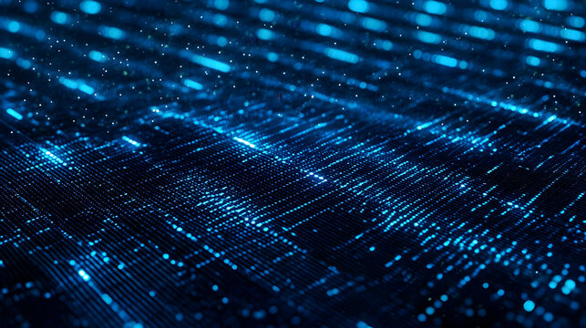 Futuristic Digital Design of Solar Panels Technology with Binary Code and Circuit Patterns