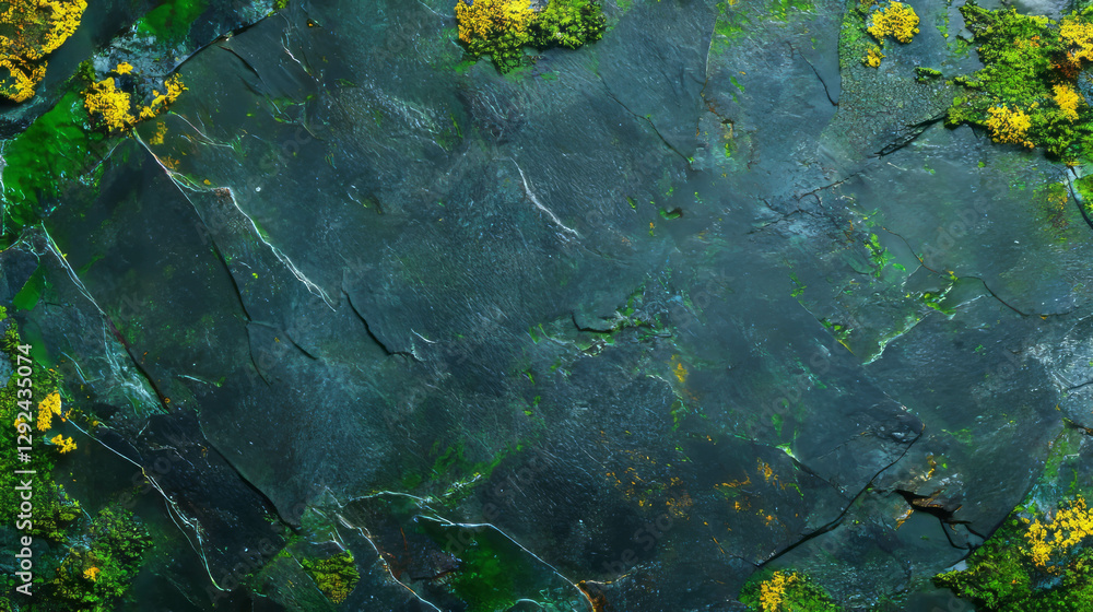 Aufkleber natural stone texture featuring moss and lichen patterns for design and art projects