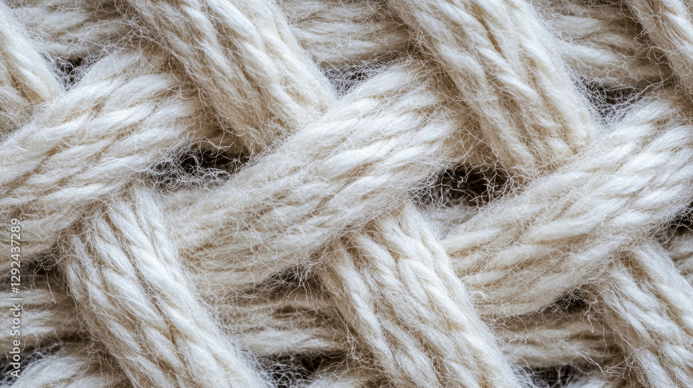 Poster textured background of interwoven string and yarn closeup for craft and design