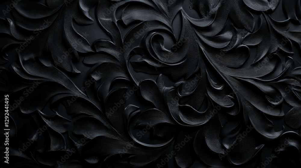 Poster elegant embossed plastic texture with intricate pattern for design and decoration