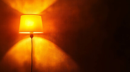 Vintage light background with romantic warm glow for interior design